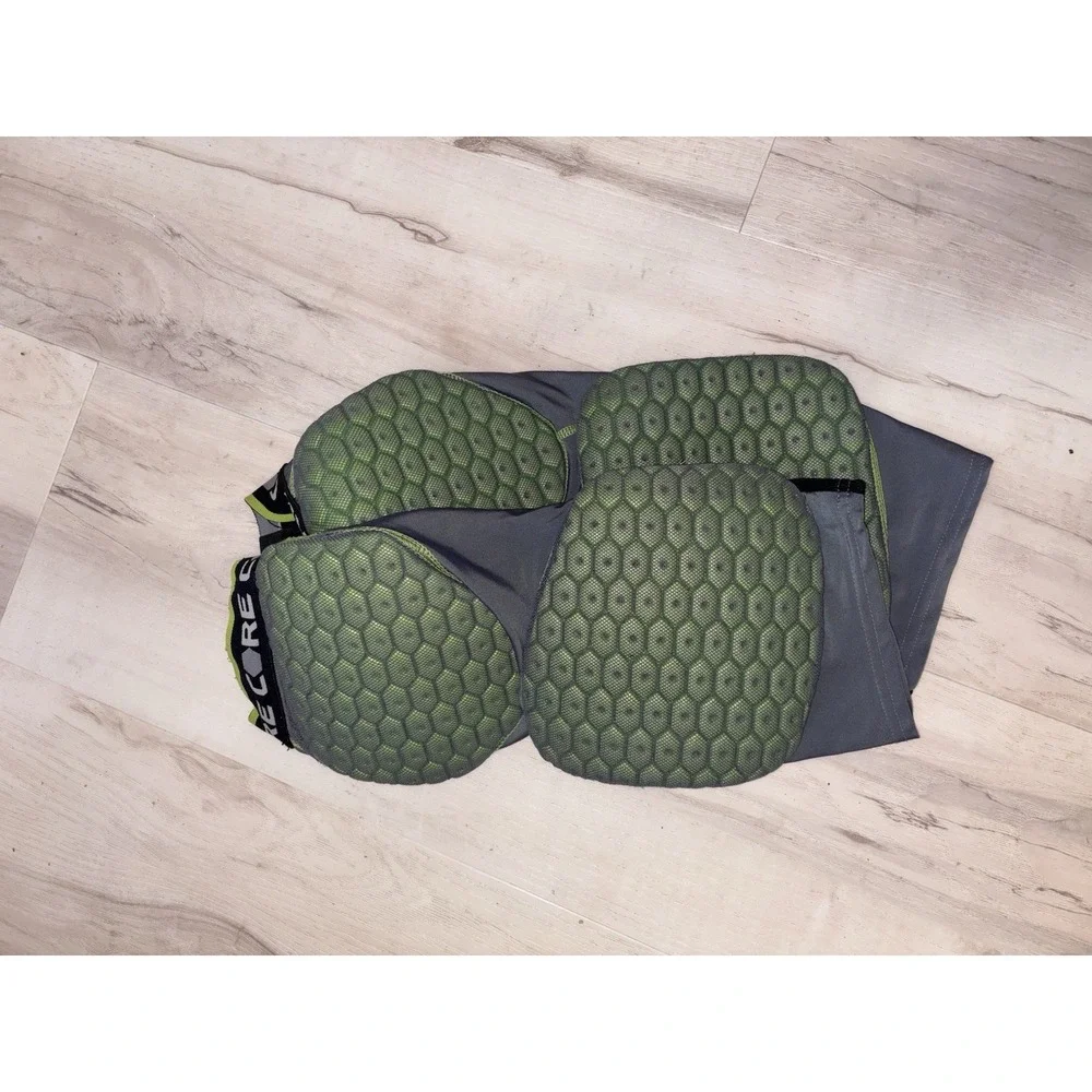 Alleson Athletic‎ Men's Small Football Padded Shorts Green Gray Nylon